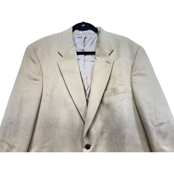 Ralph Lauren Mens Blazer Size 42T Beige Made In Canada - Picture 3 of 13